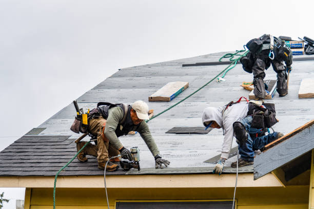 Professional Roof Replacement technician working in Old Town, ME
